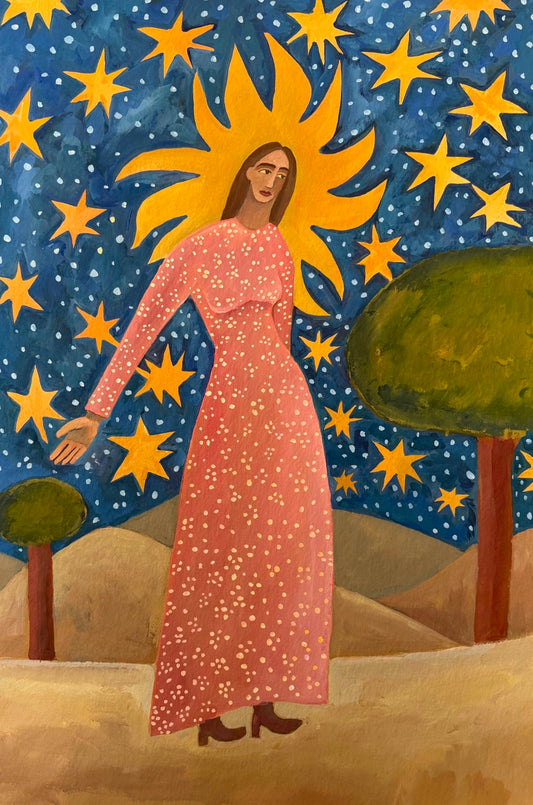 Woman Dressed in a Star