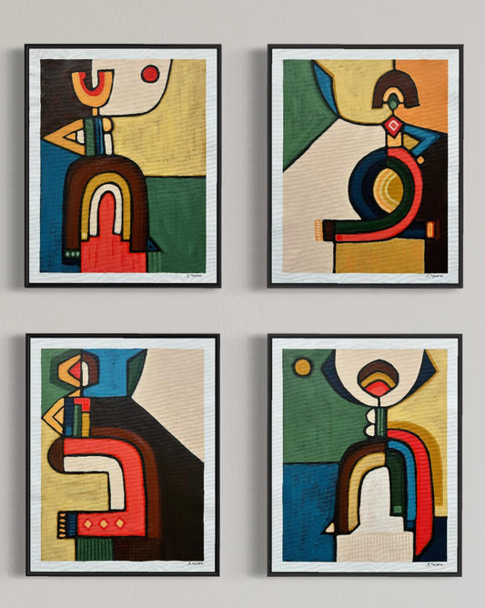 Dancing to the Rhythm (Set of 4)