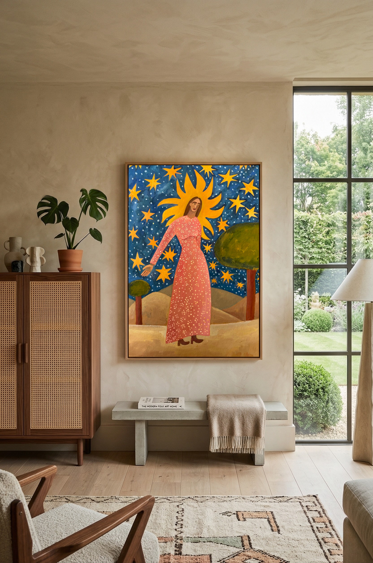 Woman Dressed in a Star