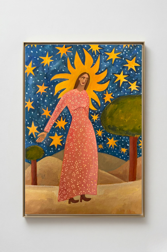 Woman Dressed in a Star